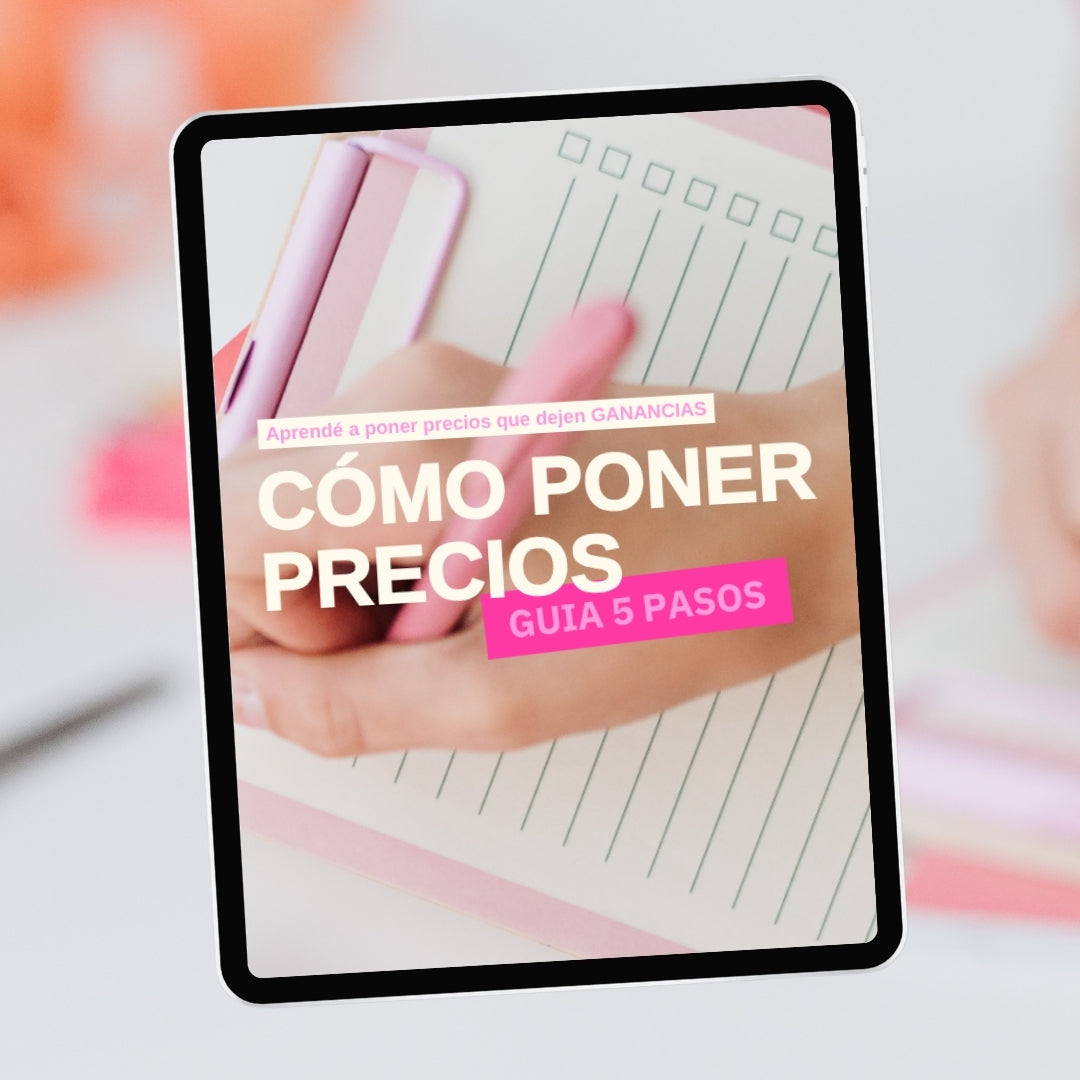 COMO PONER PRECIOS - GUIA 5 PASOS + WORKBOOK