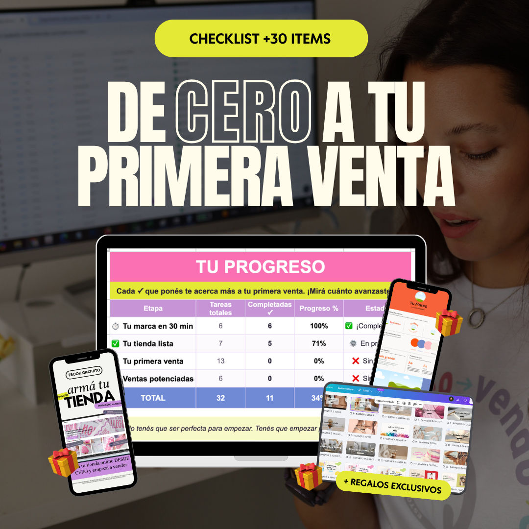 CHECKLIST DE CERO A VENTAS + REGALOS