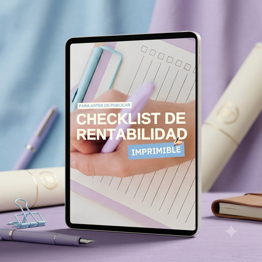 Checklist de rentabilidad antes de publicar